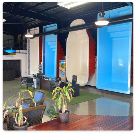 FLFG Pools showroom in Miami